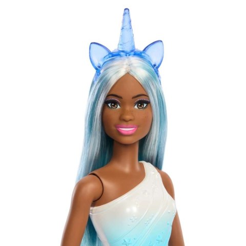 Lalka Barbie Jednorożec, niebieski strój Mattel
