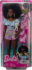 Lalka Barbie z fryzurą w stylu afro z akcesoriami Mattel
