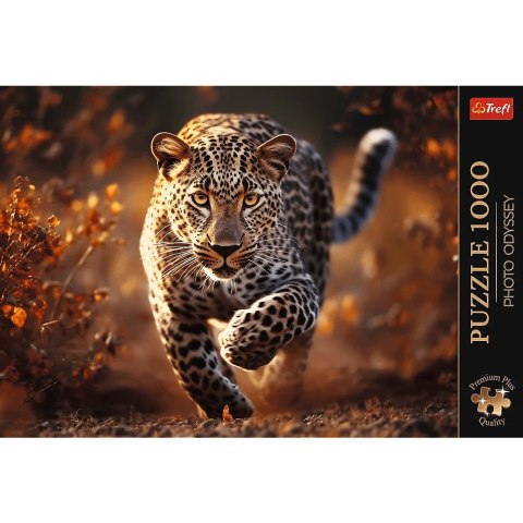Puzzle 1000 elementów Premium Dziki Leopard Trefl