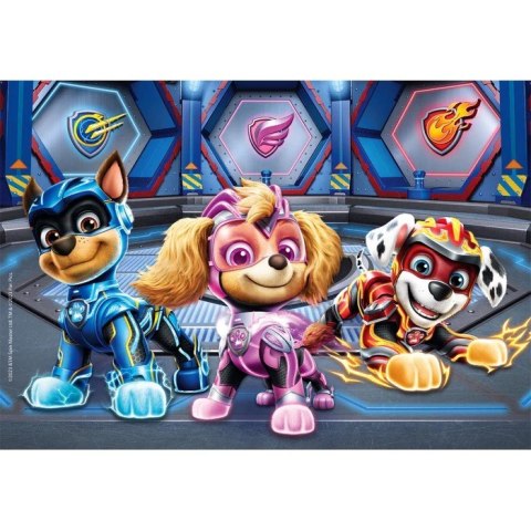 Puzzle 2x60 elementów Super Kolor Psi Patrol The Mighty Movie Clementoni