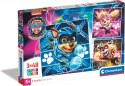 Puzzle 3x48 elementów Super Kolor Psi Patrol The Mighty Movie Clementoni