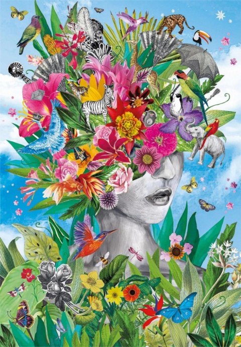 Puzzle 500 elementów High Quality Head in the Jungle Clementoni