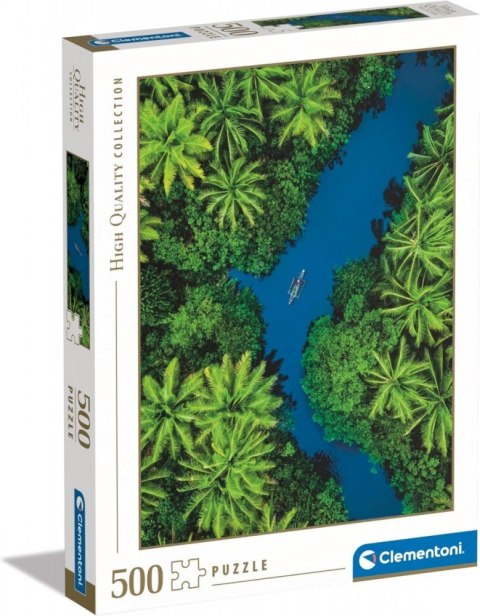 Puzzle 500 elementów High Quality Tropikalny widok z lotu ptaka Clementoni