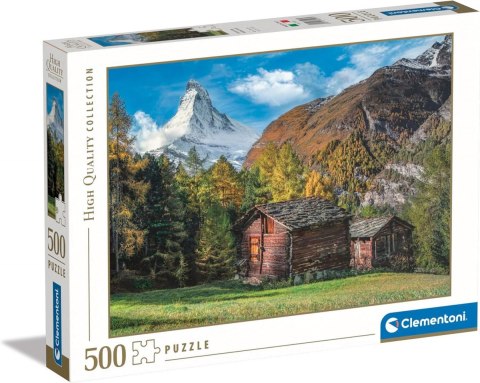 Puzzle 500 elementów High Quality Uroczy Matterhorn Clementoni