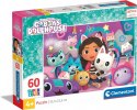 Puzzle 60 elementów Super Kolor Koci Domek Gabi Clementoni