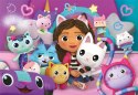 Puzzle 60 elementów Super Kolor Koci Domek Gabi Clementoni