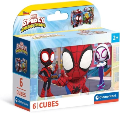 Klocki obrazkowe 6 elementów Spidey i super-kumple Clementoni