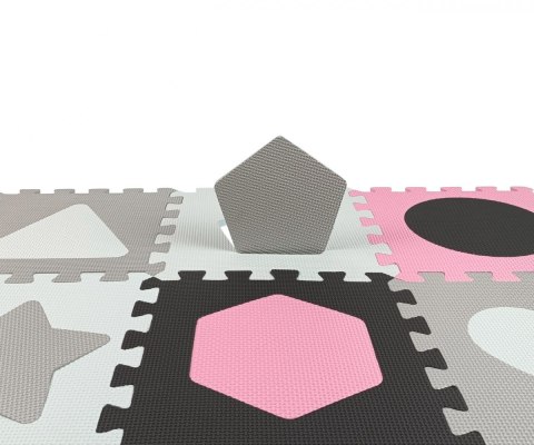 Mata piankowa puzzle Jolly Pink Grey Milly Mally