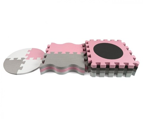 Mata piankowa puzzle Jolly Pink Grey Milly Mally