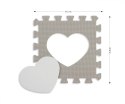 Mata piankowa puzzle Jolly Pink Grey Milly Mally