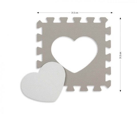 Mata piankowa puzzle Jolly Pink Grey Milly Mally