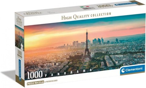 Puzzle 1000 elementów Compact Panorama Paryż Clementoni