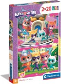 Puzzle 2x20 elementów Super Kolor SuperKitties Clementoni