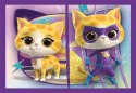Puzzle 4w1 Super Kolor SuperKitties Clementoni