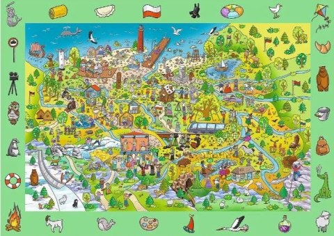 Puzzle 100 elementów Obserwacyjne Spy Guy Polska Trefl