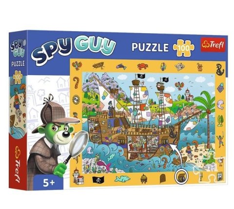 Puzzle 100 elementów Obserwacyjne Spy Guy Statek Piracki Trefl