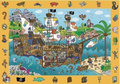 Puzzle 100 elementów Obserwacyjne Spy Guy Statek Piracki Trefl