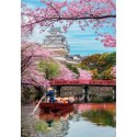 Puzzle 1000 elementów High Quality Himeji Castle In Spring Clementoni