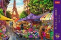 Puzzle 1000 elementów Premium Plus Quality Targ kwiatowy, Paryż Trefl