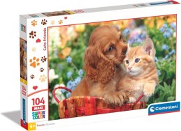 Puzzle 104 elementy Maxi Słodcy przyjaciele Clementoni