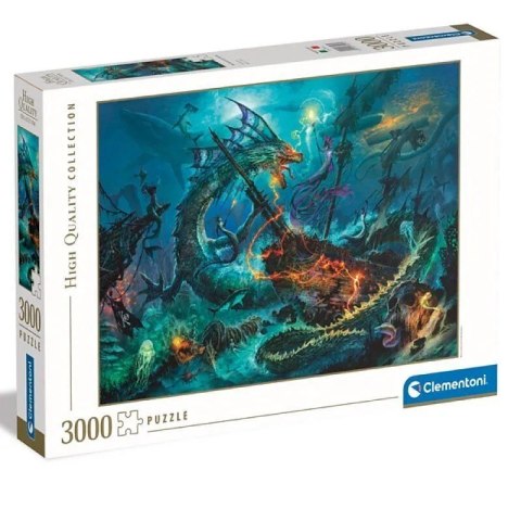 Puzzle 3000 elementów High Quality The Underwater Battle Clementoni