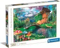 Puzzle 500 elementów High Quality The Old Shoe House Clementoni