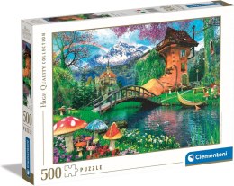 Puzzle 500 elementów High Quality The Old Shoe House Clementoni