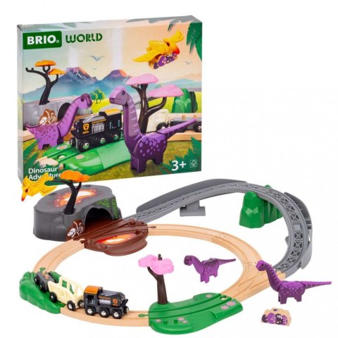 Kolejka Zestaw Dino Przygoda Brio