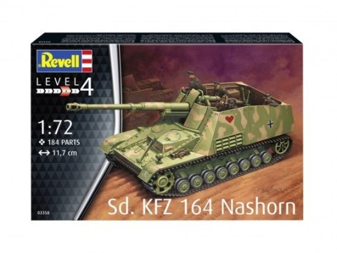 Model plastikowy Sd.Kfz. 164 Nashorn 1/72 Revell