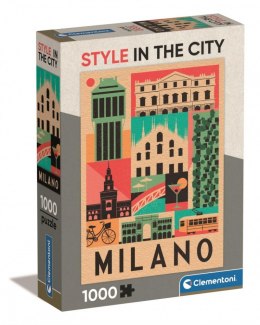 Puzzle 1000 elementów Compact Milano Clementoni