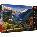 Puzzle 1000 elementów Premium Plus Dolina Lauterbrunnen Szwajcaria Trefl