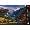 Puzzle 1000 elementów Premium Plus Dolina Lauterbrunnen Szwajcaria Trefl