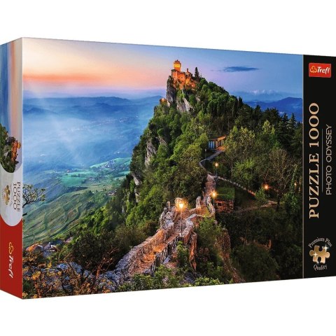 Puzzle 1000 elementów Premium Plus Wieża Cesta San Marino Trefl