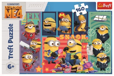 Puzzle 160 elementów Minionkowa radość, Minionki Trefl