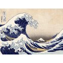 Puzzle drewniane 200 elementów Wielka Fala w Kanagawie Hokusai Katsushika Trefl