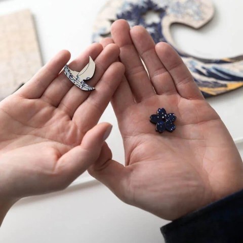 Puzzle drewniane 200 elementów Wielka Fala w Kanagawie Hokusai Katsushika Trefl