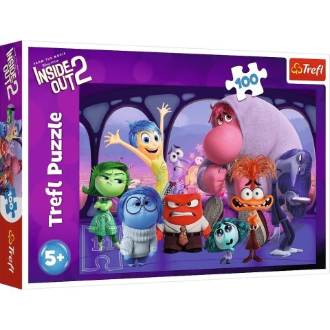 Puzzle 100 elementów W głowie się nie mieści Inside Out 2 Trefl