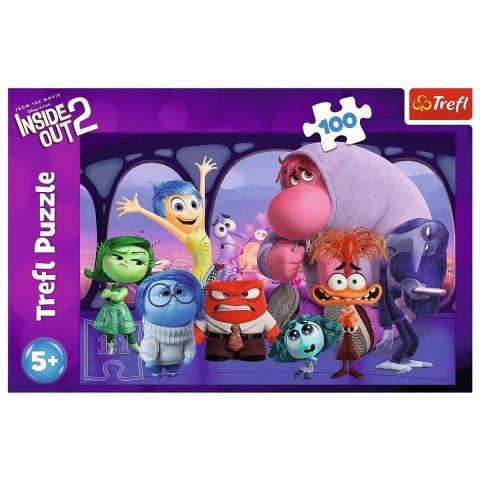 Puzzle 100 elementów W głowie się nie mieści Inside Out 2 Trefl