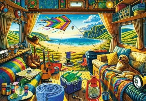 Puzzle 1000 elementów Premium Plus Quality Kamperem w podróży Trefl