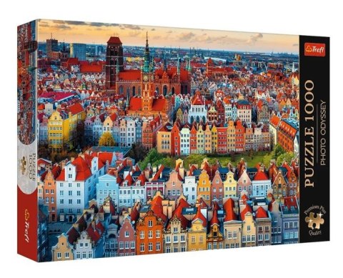 Puzzle 1000 elementów Premium Plus Quality Widok na Gdańsk, Polska Trefl