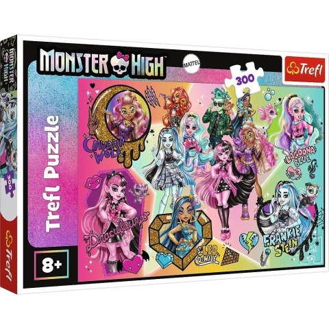 Puzzle 300 elementów Zombie górą Monster High Trefl
