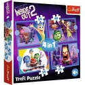Puzzle 4w1 Emocje rządzą W głowie się nie mieści 2 Trefl