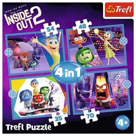 Puzzle 4w1 Emocje rządzą W głowie się nie mieści 2 Trefl