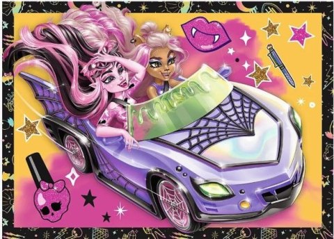 Puzzle 4w1 Monster High Elektryzujący dzień Trefl