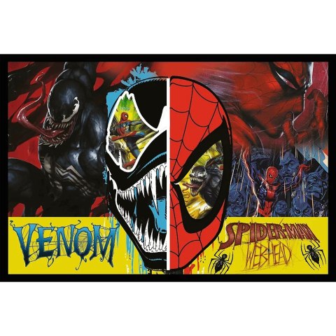 Puzzle 2x200 elementów Dzień i noc Spidermana Trefl