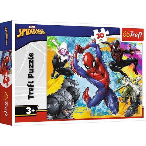Puzzle 30 elementów Kolory Spider Mana Trefl