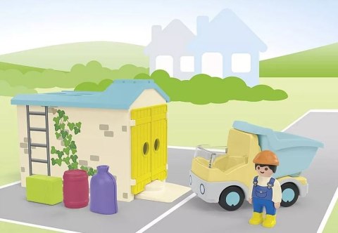 Zestaw z figurką Junior 71686 Ciężarówka z garażem z funkcją sortera Playmobil