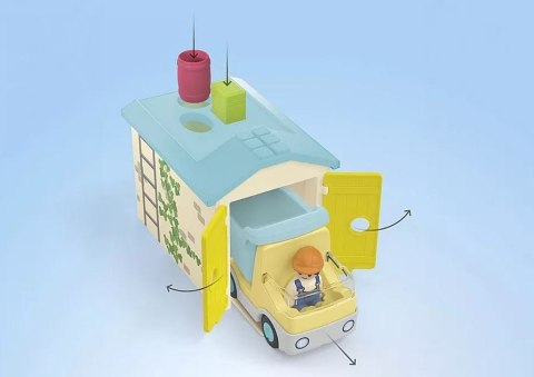 Zestaw z figurką Junior 71686 Ciężarówka z garażem z funkcją sortera Playmobil