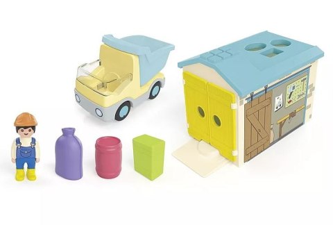 Zestaw z figurką Junior 71686 Ciężarówka z garażem z funkcją sortera Playmobil