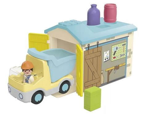 Zestaw z figurką Junior 71686 Ciężarówka z garażem z funkcją sortera Playmobil